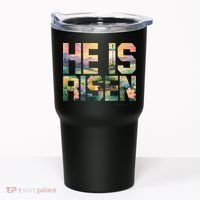 He Is Risen Christian Wildflower Happy Easter Women Tumbler thumb 0