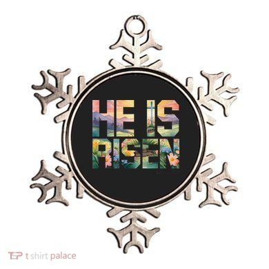 He Is Risen Christian Wildflower Happy Easter Women Ornament