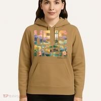 He Is Risen Christian Wildflower Happy Easter Women Hoodie thumb 5