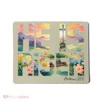 He Is Risen Christian Wildflower Happy Easter Women Mousepad thumb 0