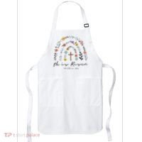 He Is Risen Christian Floral Jesus Easter Apron thumb 0