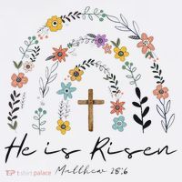 He Is Risen Christian Floral Jesus Easter Women's Hoodie thumb 2