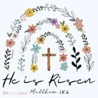 He Is Risen Christian Floral Jesus Easter Women's Hoodie thumb 2