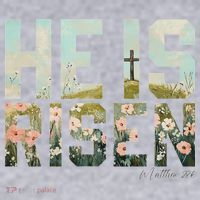 He Is Risen Boho Easter Christian Jesus Women's Sweatshirt thumb 2