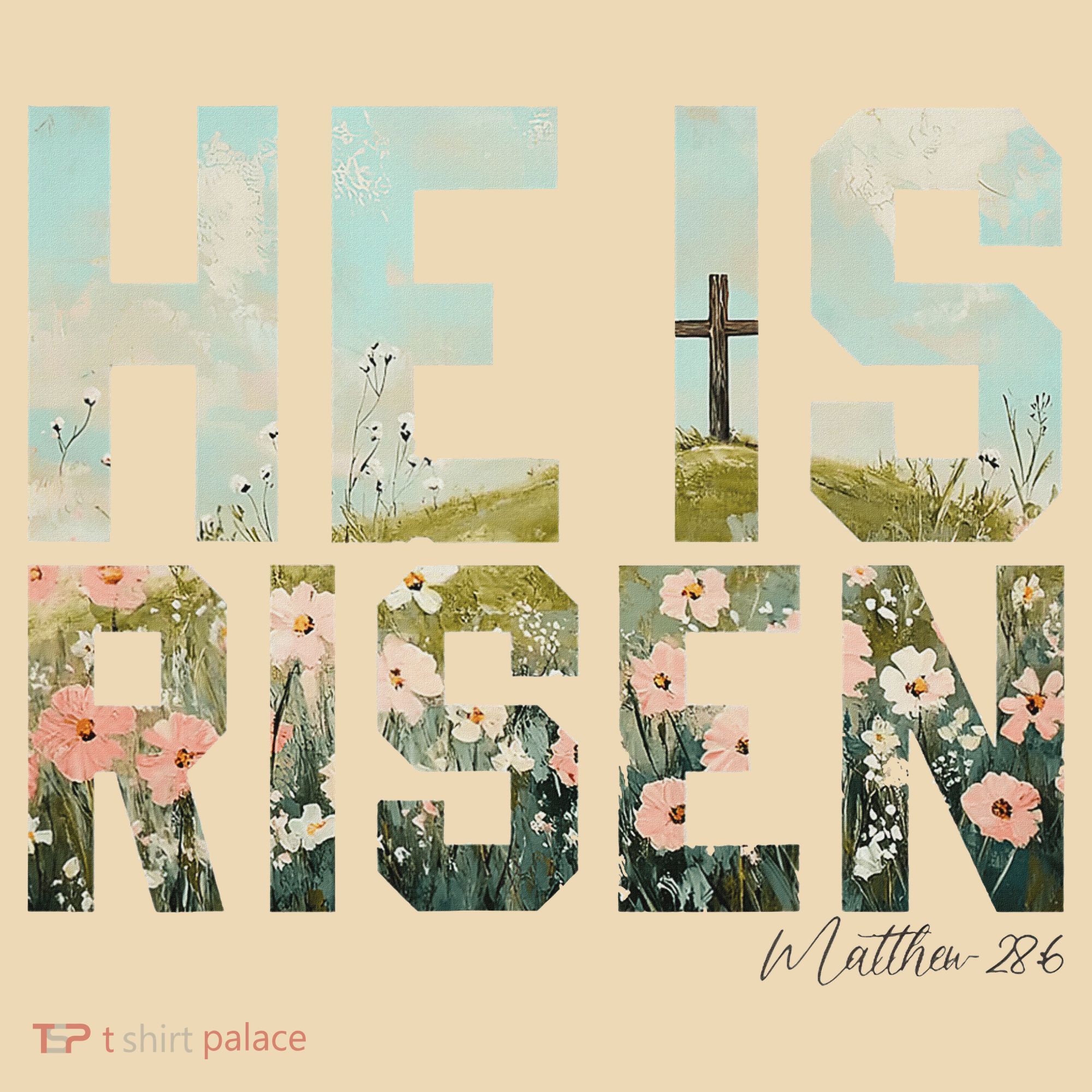 He Is Risen Boho Easter Christian Jesus Tote Bag