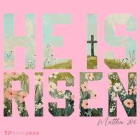 He Is Risen Boho Easter Christian Jesus Coaster thumb 2