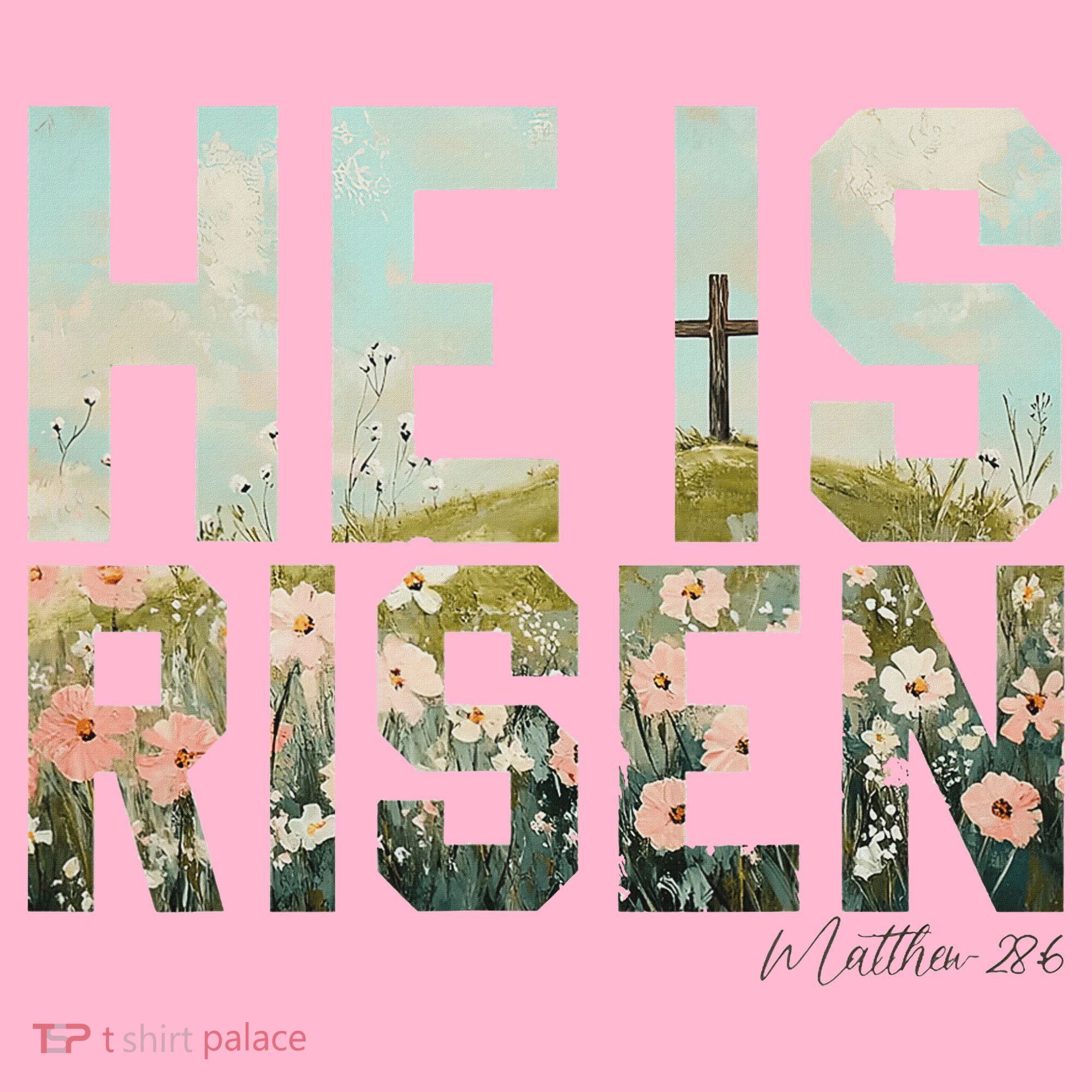 He Is Risen Boho Easter Christian Jesus Coaster
