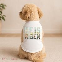 He Is Risen Boho Easter Christian Jesus Doggie Tank thumb 2