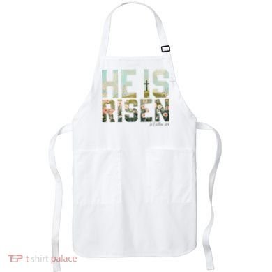 He Is Risen Boho Easter Christian Jesus Apron