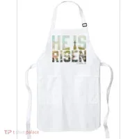 He Is Risen Boho Easter Christian Jesus Apron thumb 0