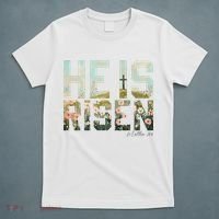 He Is Risen Boho Easter Christian Jesus T-Shirt thumb 5