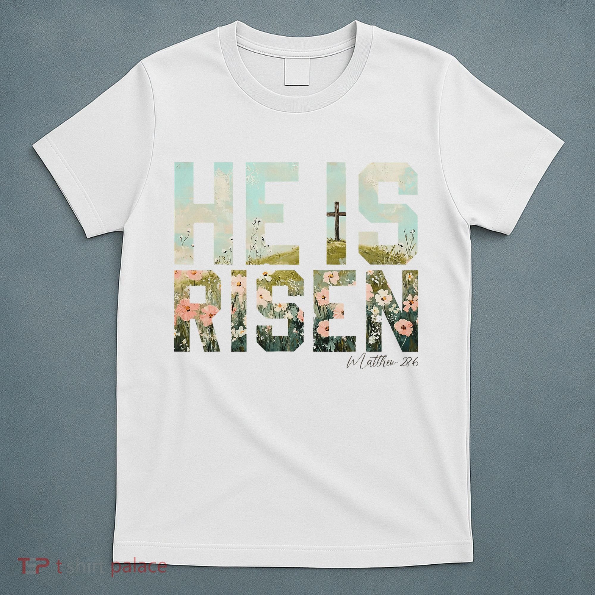 He Is Risen Boho Easter Christian Jesus T-Shirt