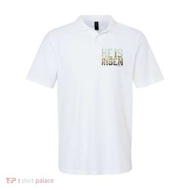 He Is Risen Boho Easter Christian Jesus Polo