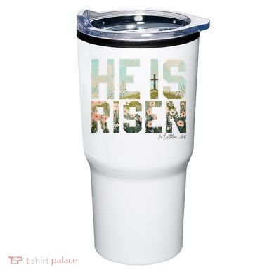 He Is Risen Boho Easter Christian Jesus Tumbler