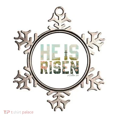 He Is Risen Boho Easter Christian Jesus Ornament