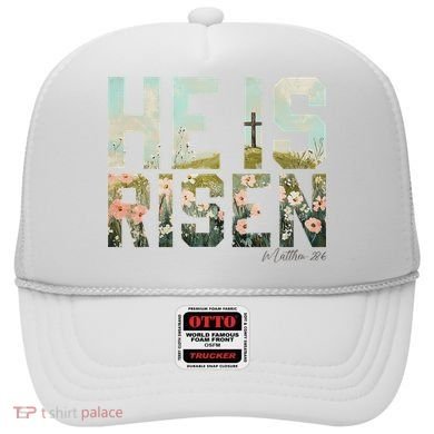 He Is Risen Boho Easter Christian Jesus Hat
