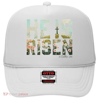 He Is Risen Boho Easter Christian Jesus Hat
