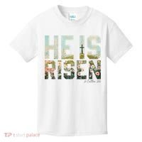 He Is Risen Boho Easter Christian Jesus Kids T-Shirt thumb 0