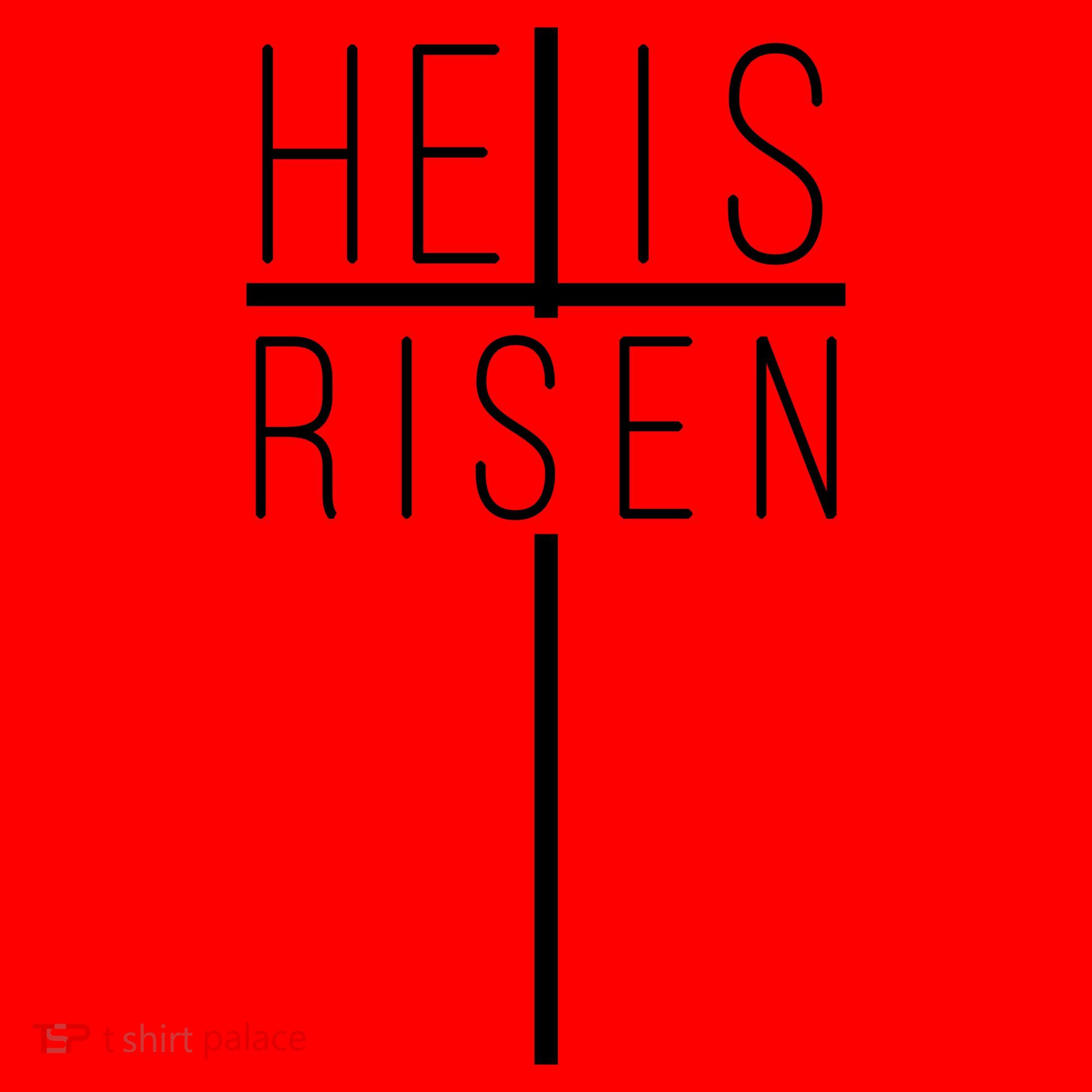 Hell Is Risen Cross Christianity Santa Hat