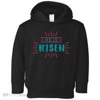 He Is Risen Easter Jesus Toddler Hoodie thumb 0