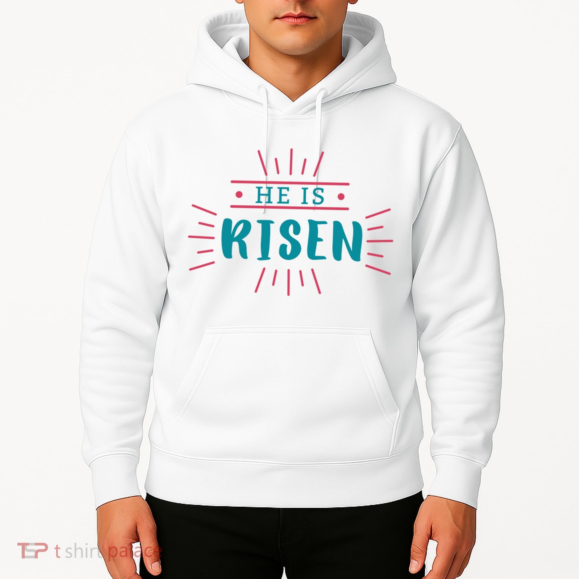 He Is Risen Easter Jesus Hoodie