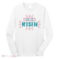 He Is Risen Easter Jesus Long Sleeve Shirt thumb 0