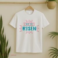 He Is Risen Easter Jesus T-Shirt thumb 2