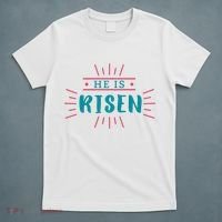 He Is Risen Easter Jesus T-Shirt thumb 5