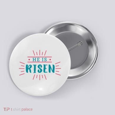 He Is Risen Easter Jesus Button