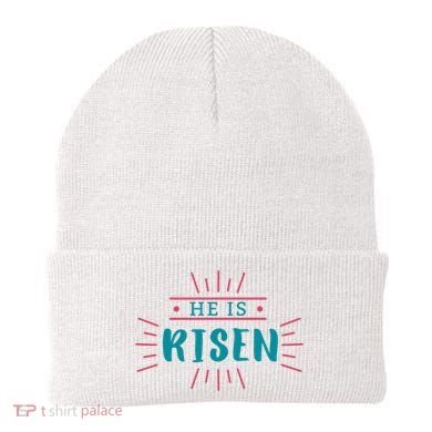 He Is Risen Easter Jesus Beanie