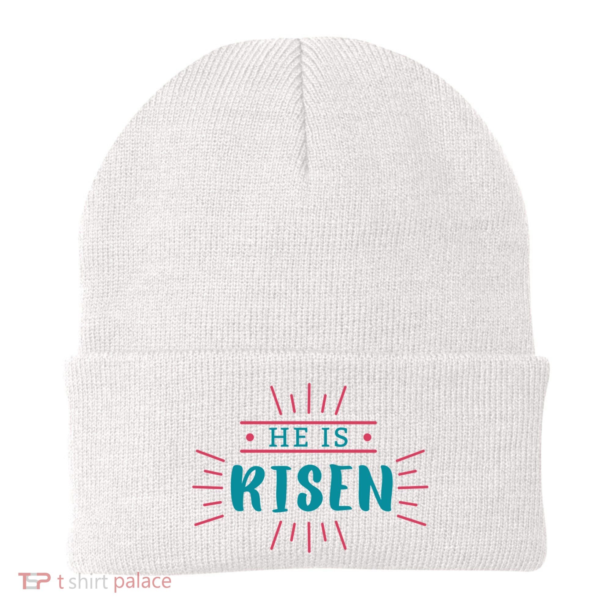 He Is Risen Easter Jesus Beanie