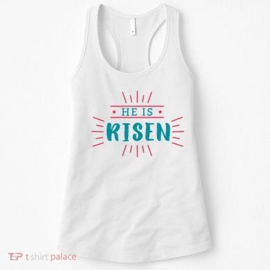 He Is Risen Easter Jesus Women's Tank Top