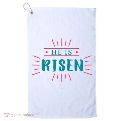 He Is Risen Easter Jesus Golf Towel