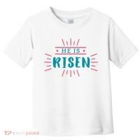 He Is Risen Easter Jesus Toddler T-Shirt thumb 0