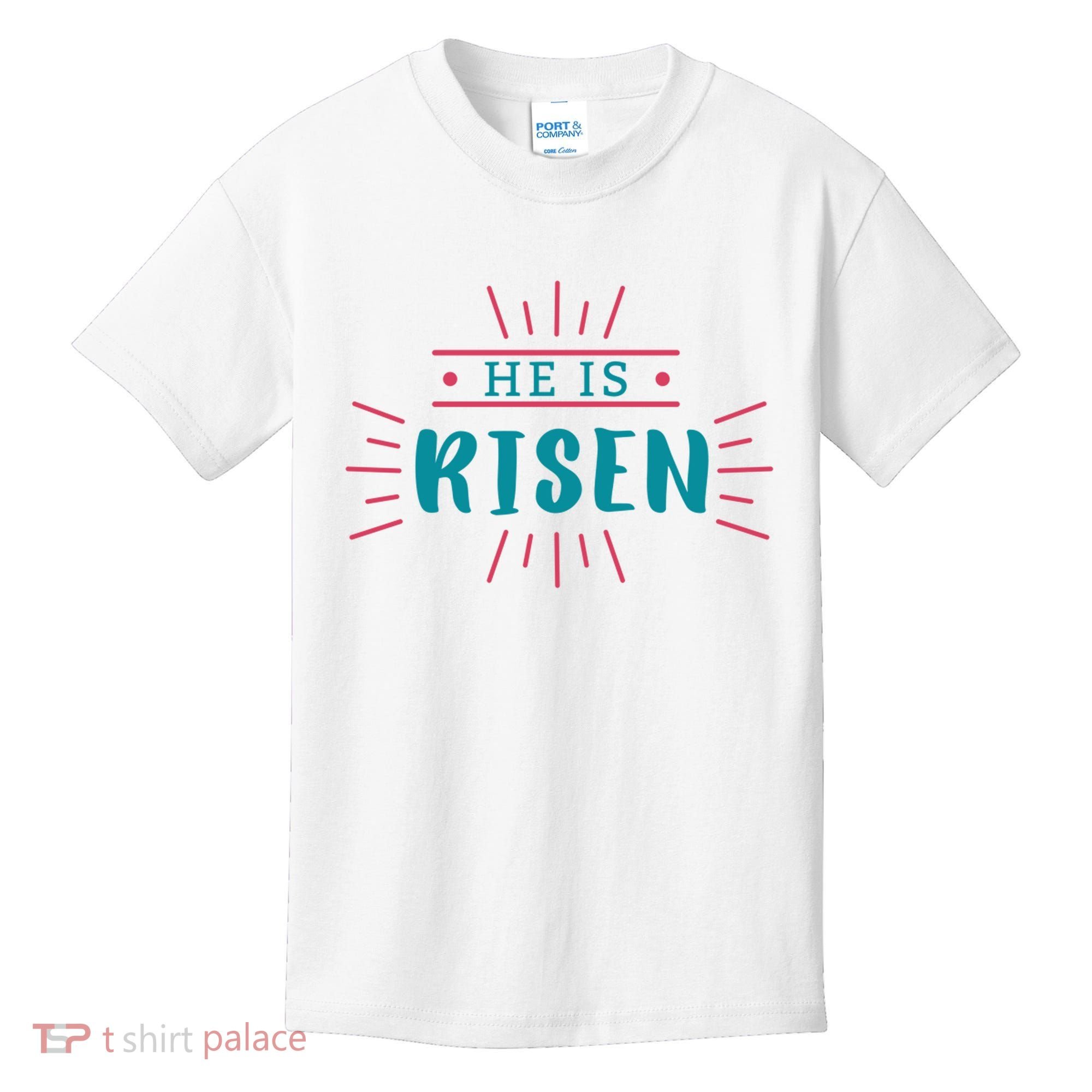 He Is Risen Easter Jesus Kids T-Shirt