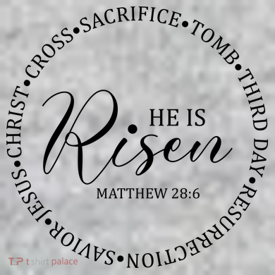 He Is Risen Matthew Easter Verse The Baniff Cuffed Pom Beanie