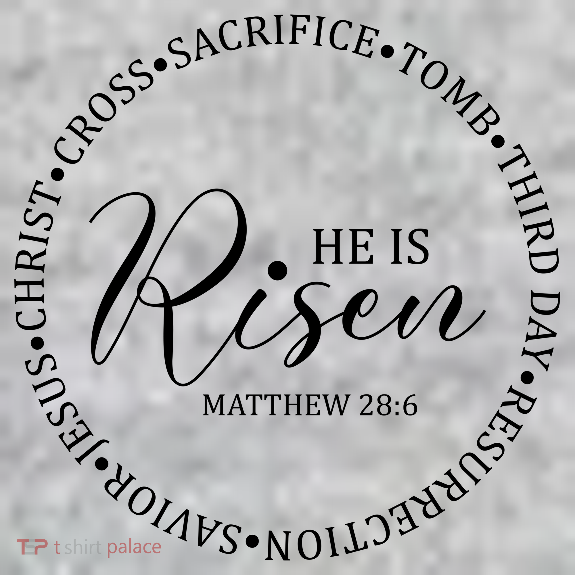 He Is Risen Matthew Easter Verse The Baniff Cuffed Pom Beanie