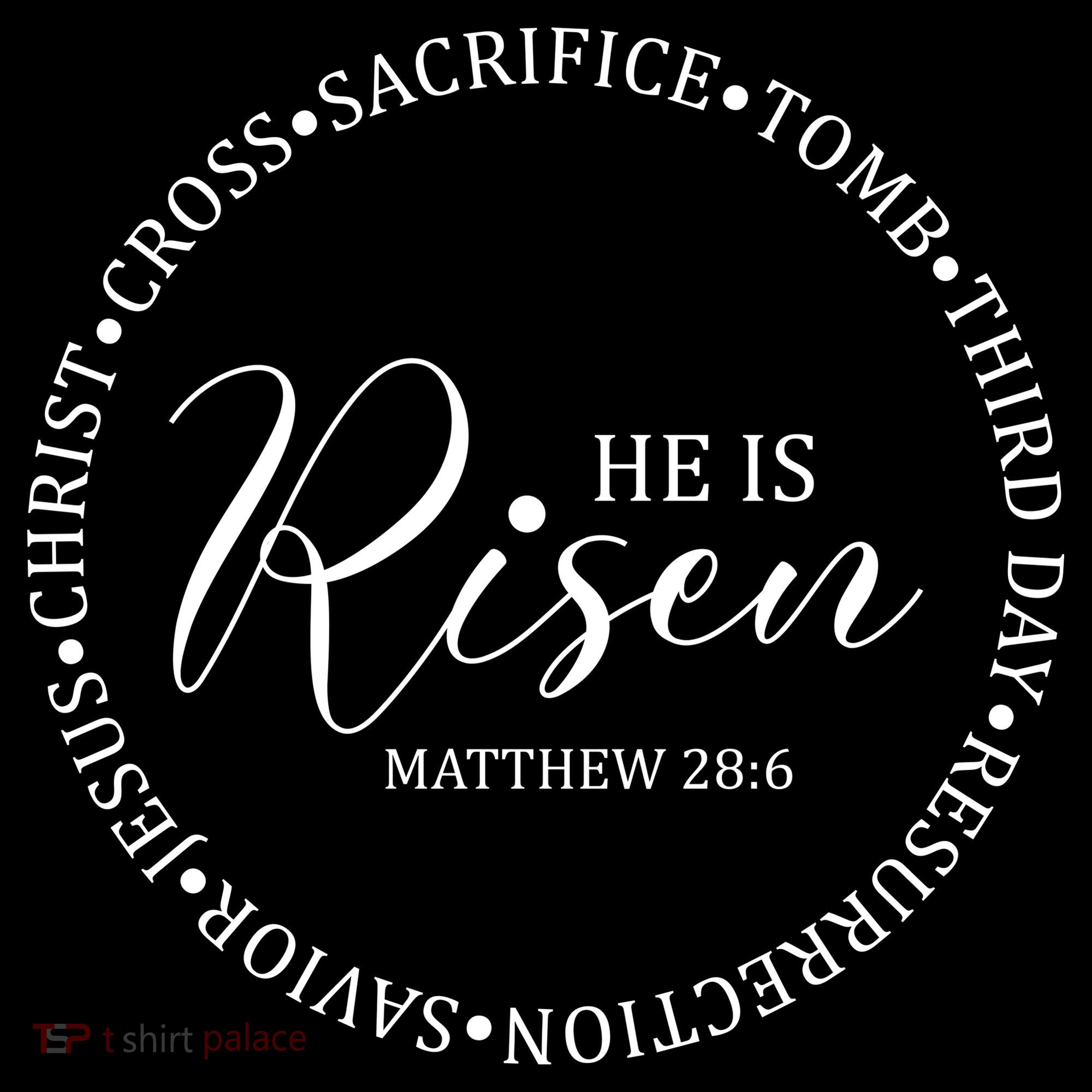 He Is Risen Matthew Easter Verse Backpack