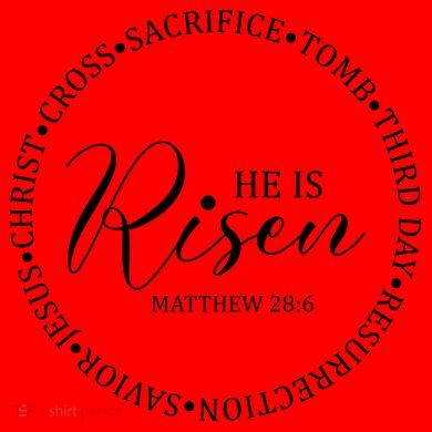 He Is Risen Matthew Easter Verse Santa Hat