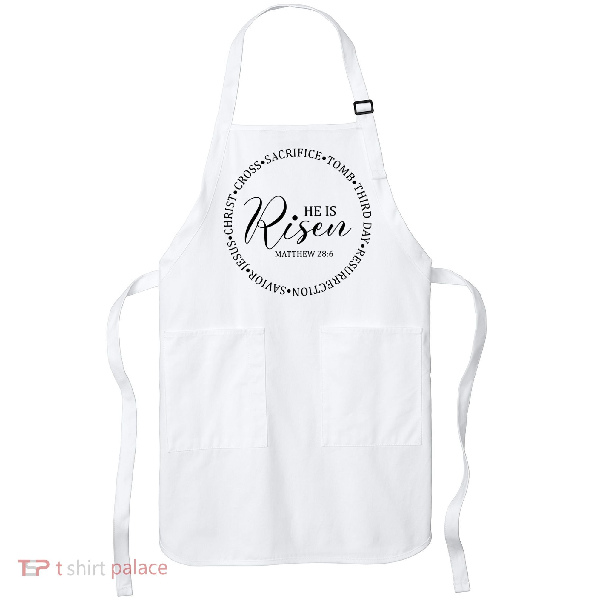He Is Risen Matthew Easter Verse Apron