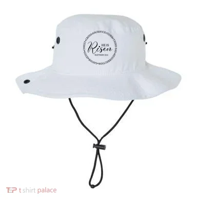 He Is Risen Matthew Easter Verse Bucket Hat