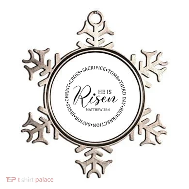 He Is Risen Matthew Easter Verse Ornament