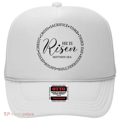 He Is Risen Matthew Easter Verse Hat