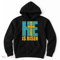 He Is Risen Jesus Christ Christian Hoodie thumb 0
