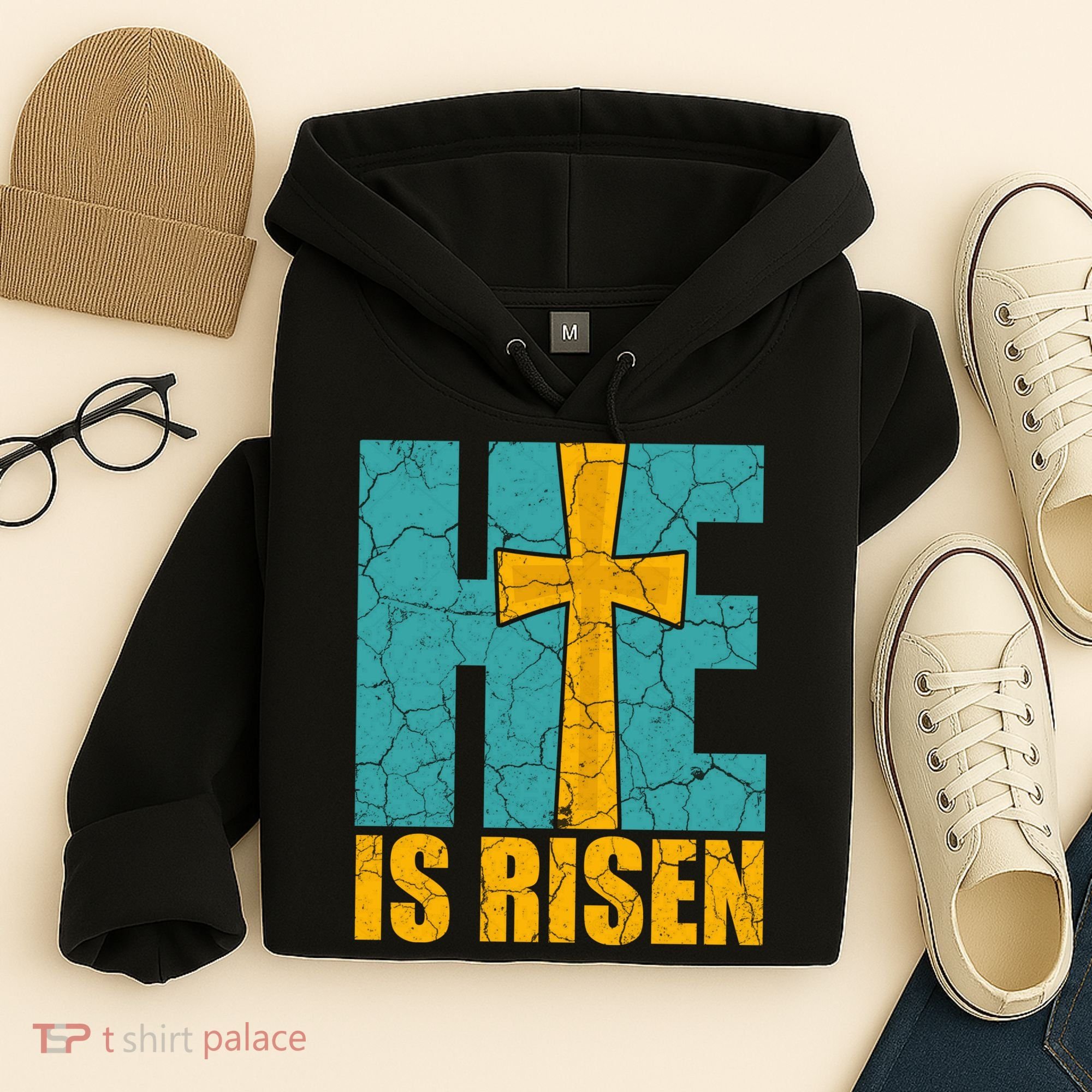 He Is Risen Jesus Christ Christian Hoodie