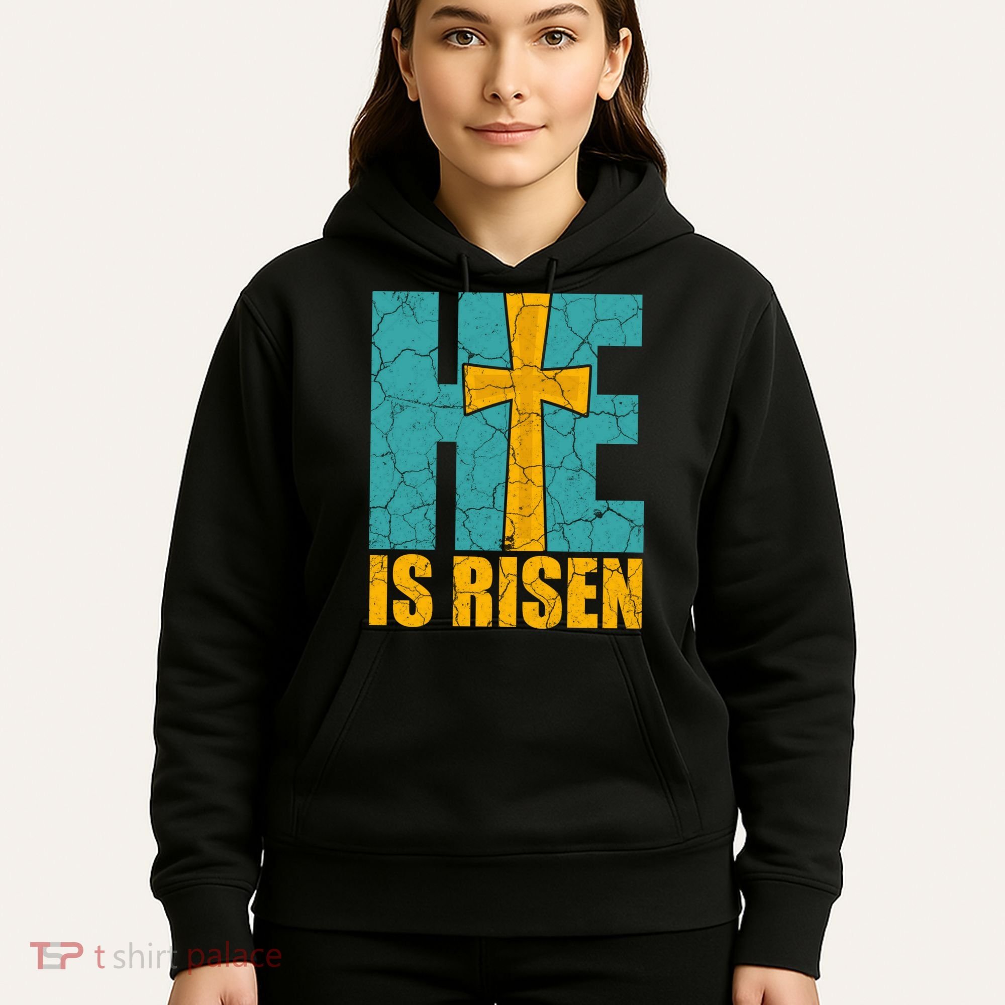 He Is Risen Jesus Christ Christian Hoodie