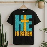 He Is Risen Jesus Christ Christian T-Shirt thumb 2