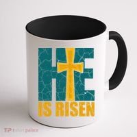 He Is Risen Jesus Christ Christian Coffee Mug thumb 1