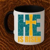 He Is Risen Jesus Christ Christian Coffee Mug thumb 2