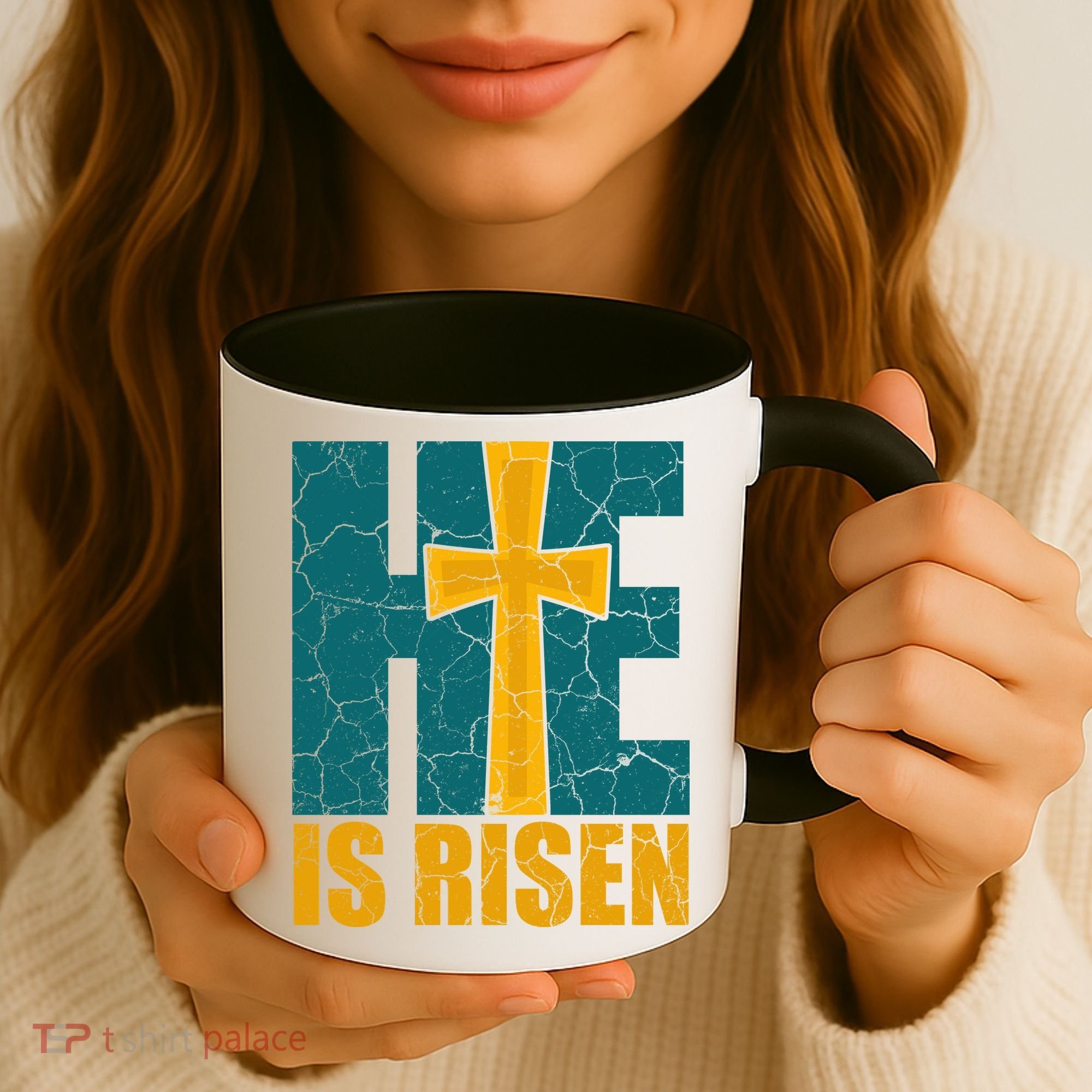 He Is Risen Jesus Christ Christian Coffee Mug
